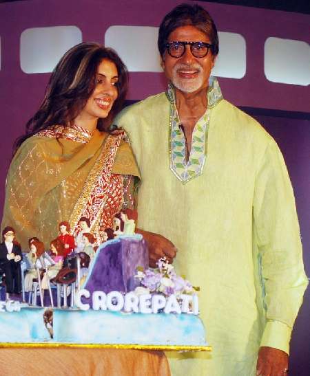Amitabh Bachchan & Shweta Bachchan-Nanda 