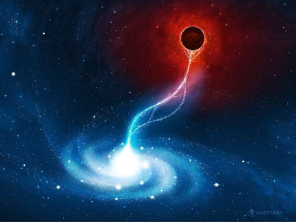 An Artist's Representation of a Black-Hole