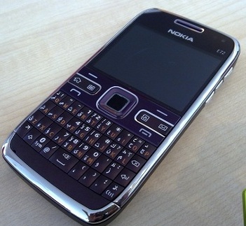 Purple Nokia E72 