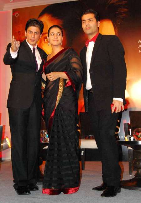 Shah Rukh Khan,Kajol and Karan Johar