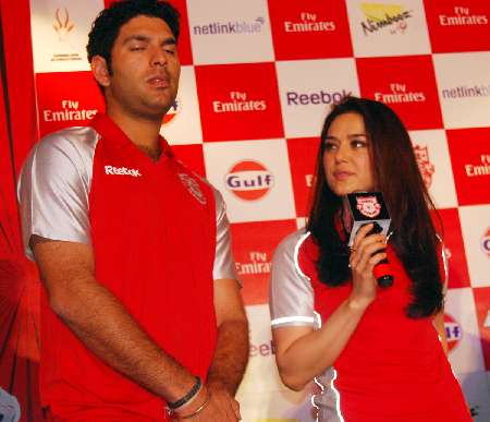 Yuvraj Singh&Preity Zinta